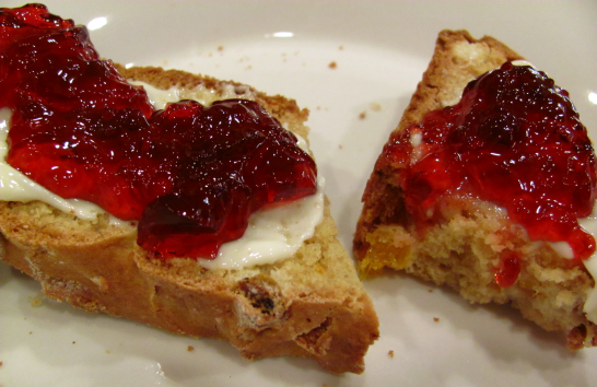 Soda Bread witih Butter and Jelly